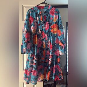 Floral Button-Up Dress